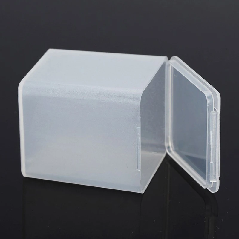 2pcs Mini Small Case PP Transparent Plastic Storage Box Pack Boxes DIY Making Screw Parts Manicure Nail Material Accessories