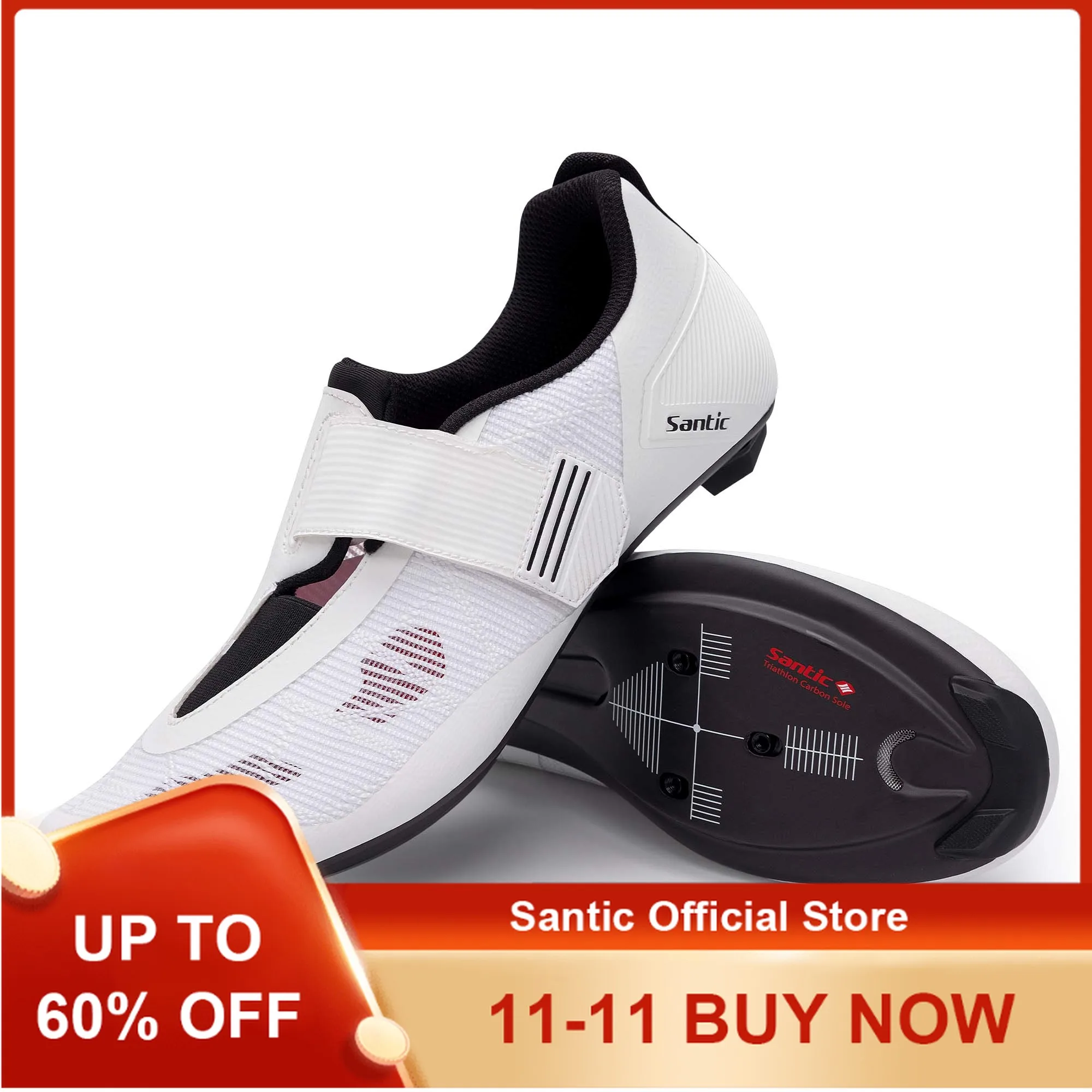 

Велосипедная обувь Santic для триатлона для мужчин и женщин с велосипедной подошвой из углеродного волокна TZS25057