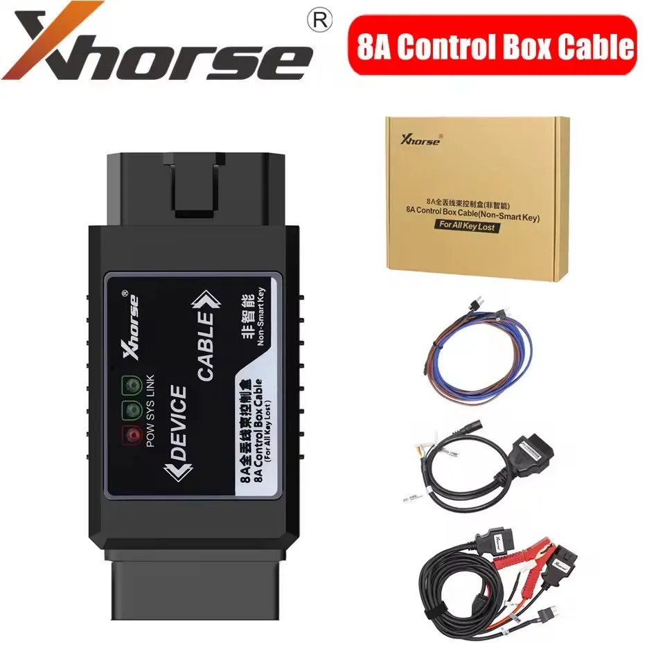 Xhorse VVDI 8A Non-smart Key Adapter For Toyota 8A Control Box Cable All Keys Lost For VVDI2 Max Mini OBD Tool Key Tool Max Pro