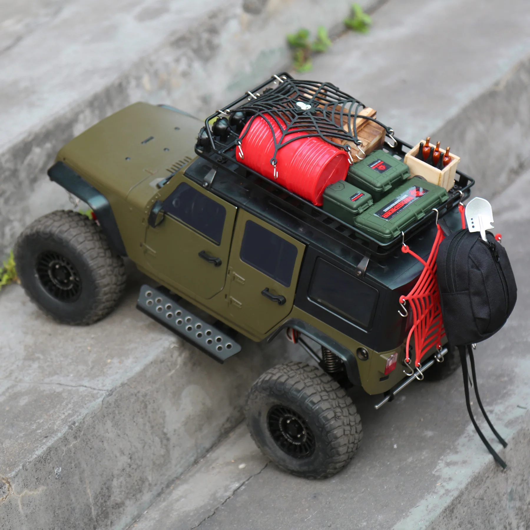 3 Stück 1/10 RC Auto Simulations-Kunststoff-Gepäckkoffer Dekoration Mini-Aufbewahrungsbox für Scx10 CC01 D90 D110 1/10 RC Crawler Truck – Detail 8