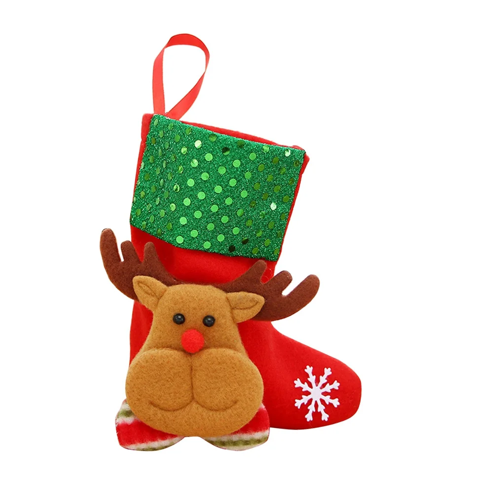 

12pcs Christmas Sock Hanging Ornaments Premium Eco-Friendly Decorative Pendant For Tree Home Office Hotel Holiday Xmas