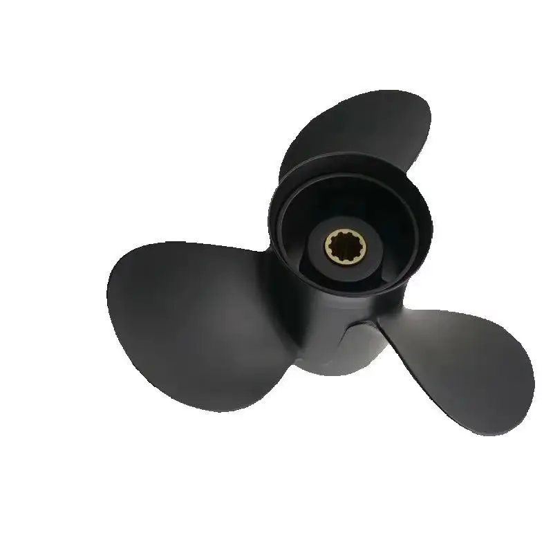 349B64529-1 Captain Aluminum Propeller 9.9 Pitch 9-15 Fit Tohatsu Outboard Engines MFS25B MFS30B 10 Tooth Spline RH