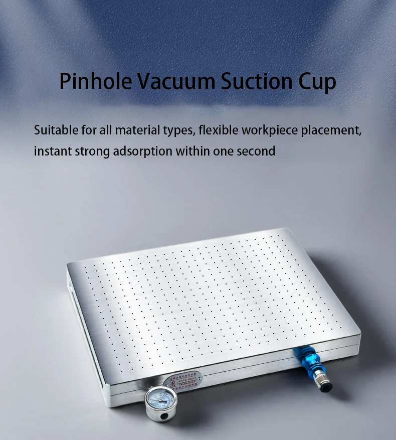 Micro hole vacuum suction cup industrial cnc pinhole suction cup film acrylic PVC aluminum plate copper plate adsorption platfor