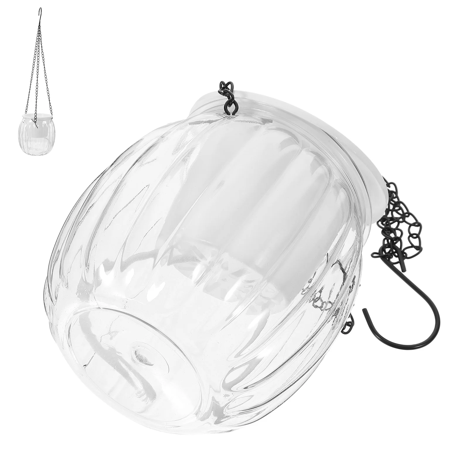 

Self Watering Hanging Planter Indoor Outdoor Plant Container Cotton Ropes Chains Stable Material Home Office Garden Decor