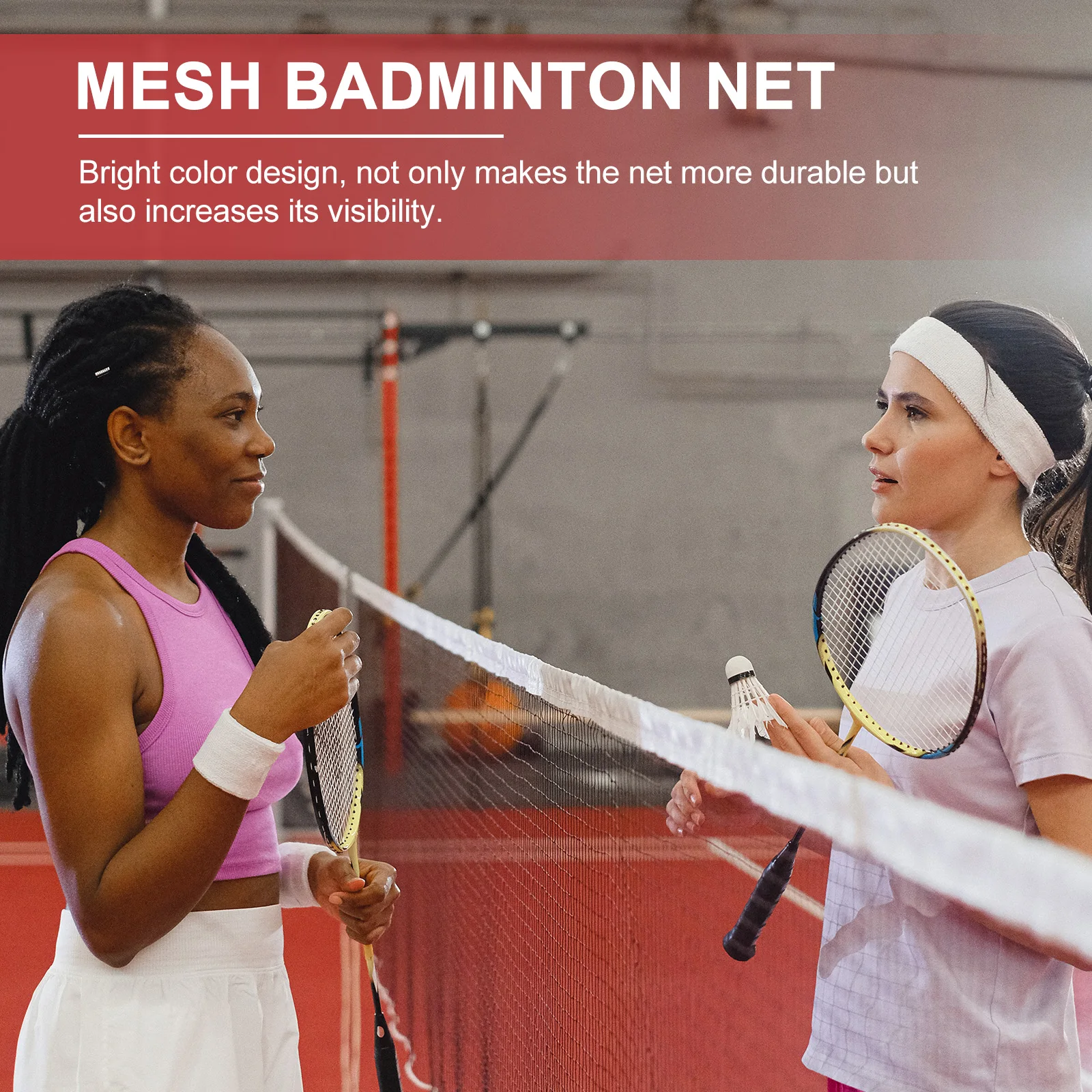 

Compact Badminton Net Stable Design Indoor Outdoor Volleyball Tennis Netting Outdoor Badminton Replacement Net