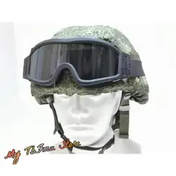 Russian Splav Style EMR Little Green Man 6b34/6b47 Helmet with Tactical Goggles and Tactical Windshield Glasses