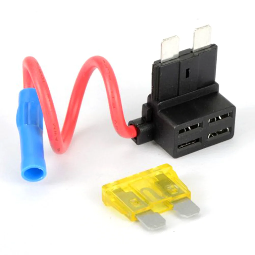 

1pcs 12V Fuse Socket Holder Atc Fuse Tap Car Circuit Adapter Power Outlet Mini 20A 10Amp Non-Destructive Easy Replacement