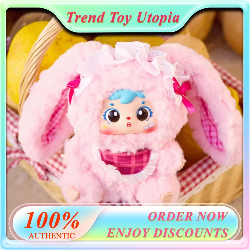 

Empty Hibiscus Three Little Hair Samuel Mao Little Rabbit Big Family Trendy Play Doll Plush Blind Box Pendant Doll Birthday Gift