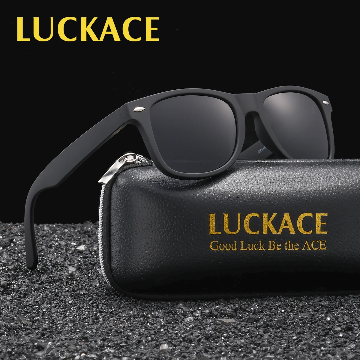 LUCKACE Unisex Polarized Sunglasses Butterfly Shaped Frame Music Festival Travel TAC Lenses Reduce Direct UV Rays Brand Packagin