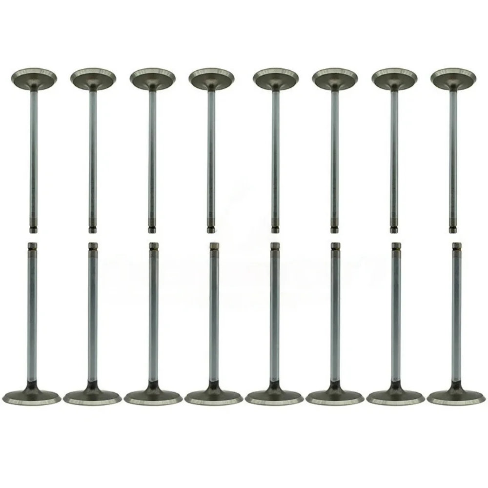 16pcs Intake & Exhaust Valve Set Fit For Chevrolet Cadillac GMC Hummer Isuzu 4.8 5.3 L LR4 LY2 L33 LH6 LH9 LY5 LC9 L59 04-14