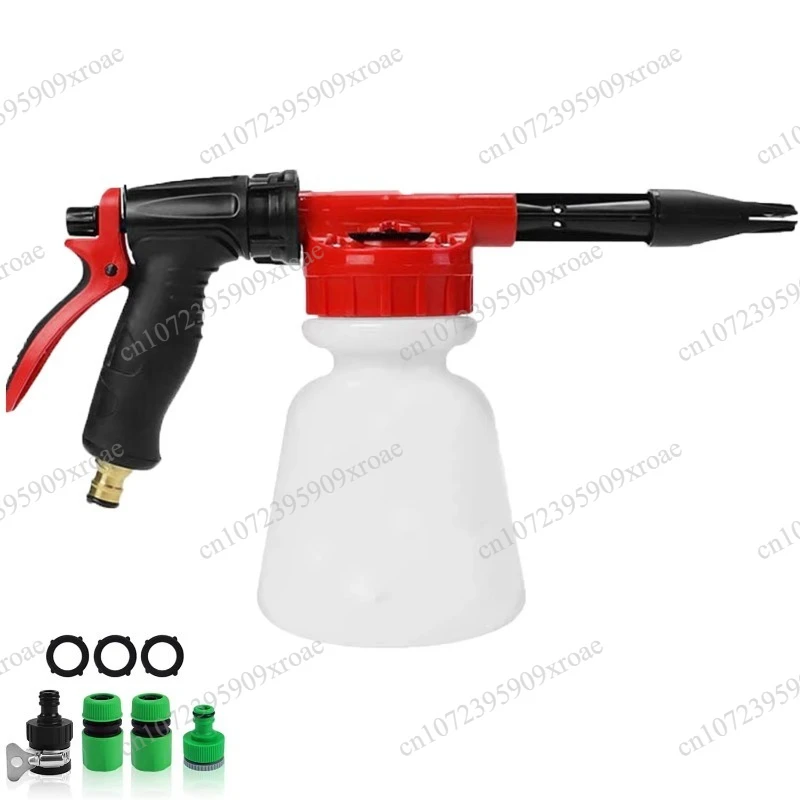 Adjustable low pressure garden hose nozzle sprayer snow foam cannon spray gun car wash spray gun