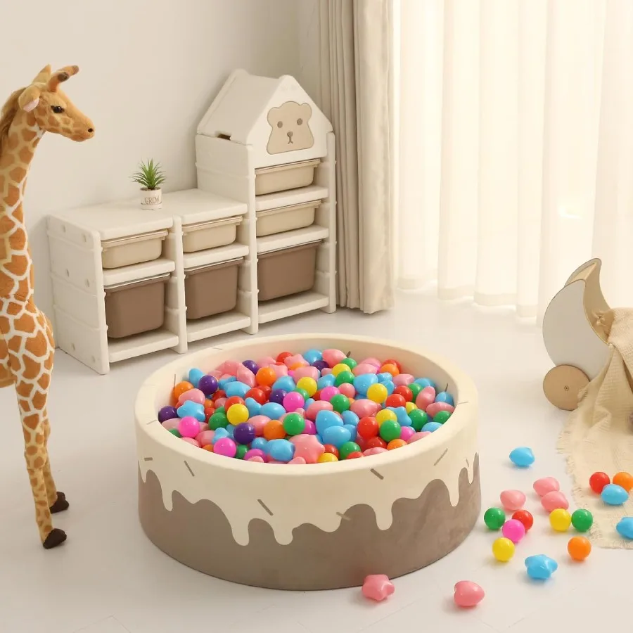 Star Ball Pit Balls para crianças – Bolas de plástico em formato grande para poços de bolinhas, barraca de brincar, piscina de bebês, brinquedos aquáticos, 100 peças