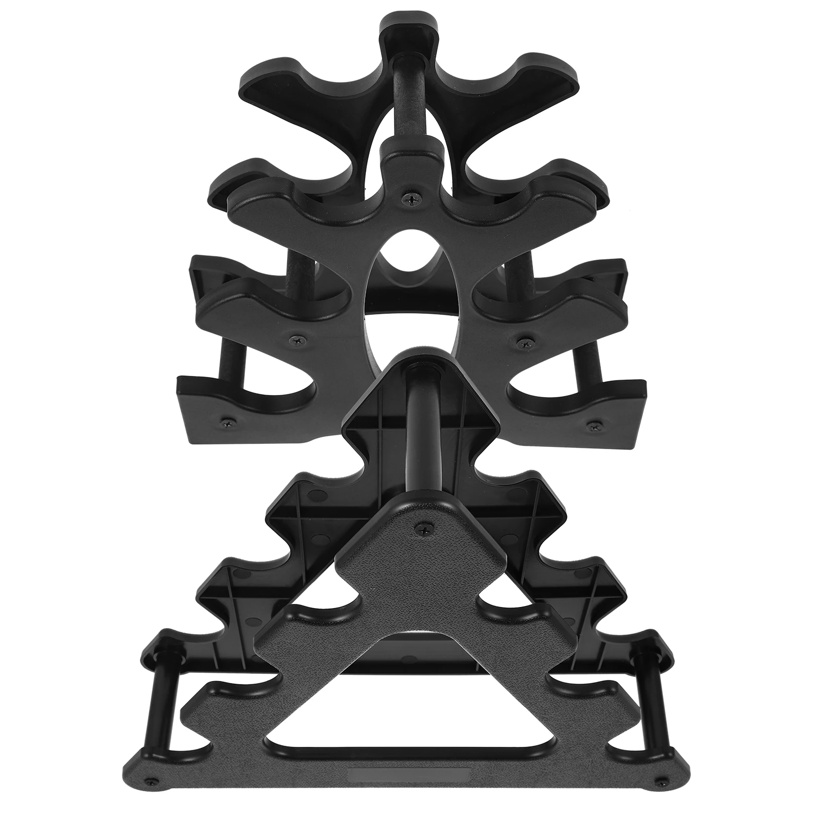 

2pcs Dumbbell Triangle Stand Storage Fitness Equipment Home Gym PP Material Strength Training Dumbbell Racks Small Leaf 12kg