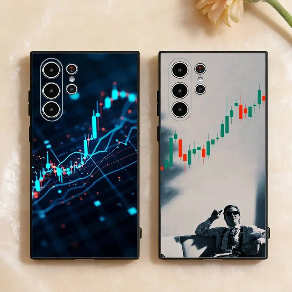 

Trade Stock Market Investment Phone Case for Samsung Galaxy S21 22 Ultra Plus S23 S24 FE Lite S25 26 30 Fundas Matte