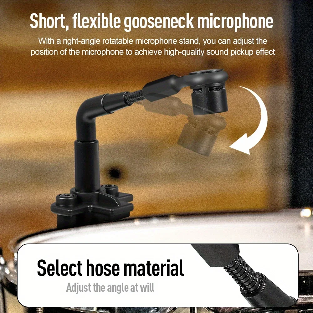 ميكروفون أداة G-MARK GDM7 طبل سلكي ميكروفون ديناميكي ركلة توم/سينار الصنج يستخدم للطبول الفرقة الصوتية DJ المرحلة تسجيل مباشر