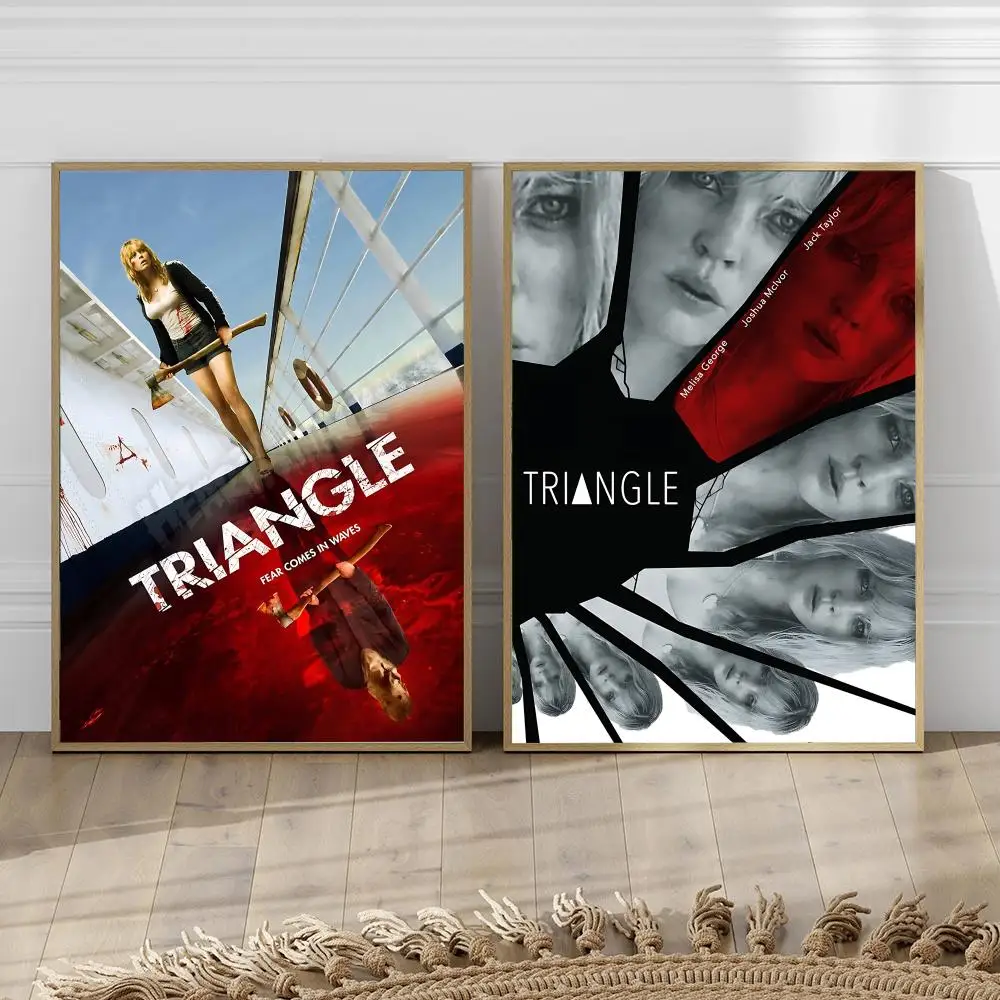 Psychological Horror Film T-Triangle-e Poster HD Wall Art Print,Self-adhesive Poster Sticker,Aesthetic Home Decor