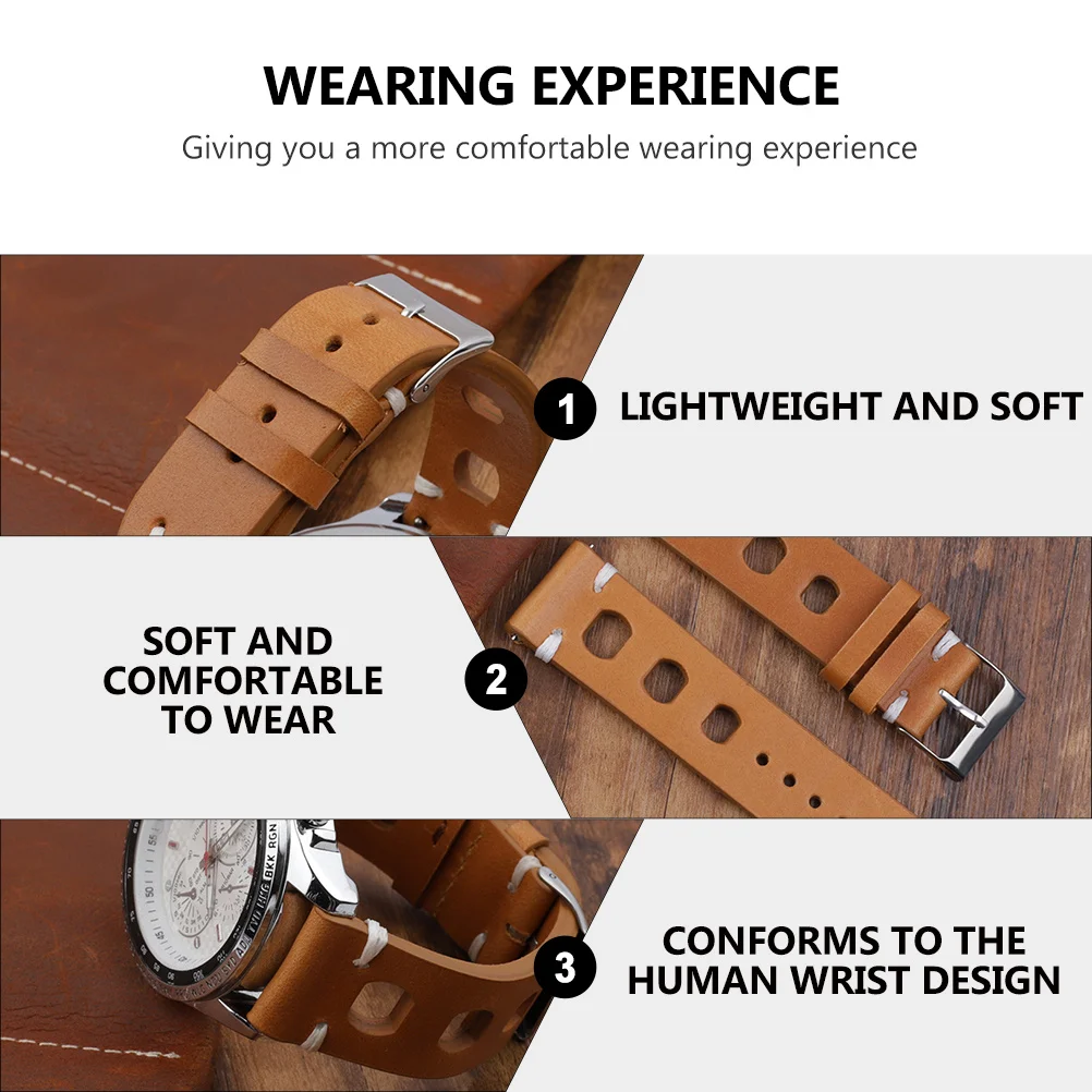

1Pcs Watch Wristband Durable Safe for Human Skin Allday Wear Watchband Bands for Watch
