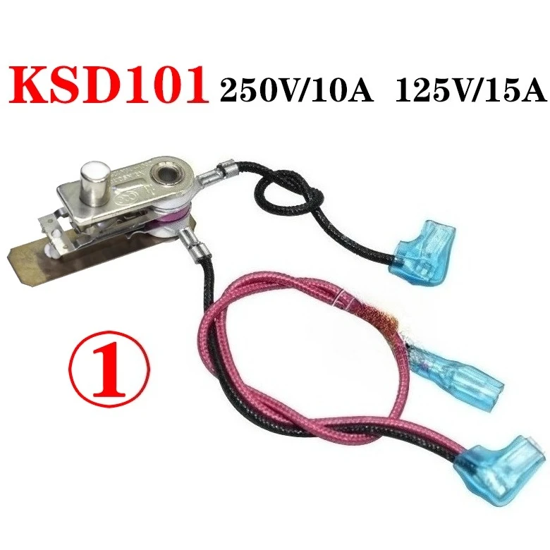 لميديا قدر الضغط الكهربائي مفتاح الضغط KSD/101 10A/15A 250 فولت مفتاح التحكم في درجة الحرارة