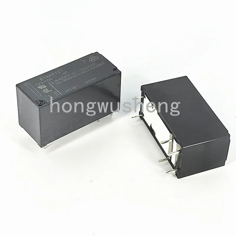 100% New 2pcs  K1AK012T  DC12V  relay 16A  6pins