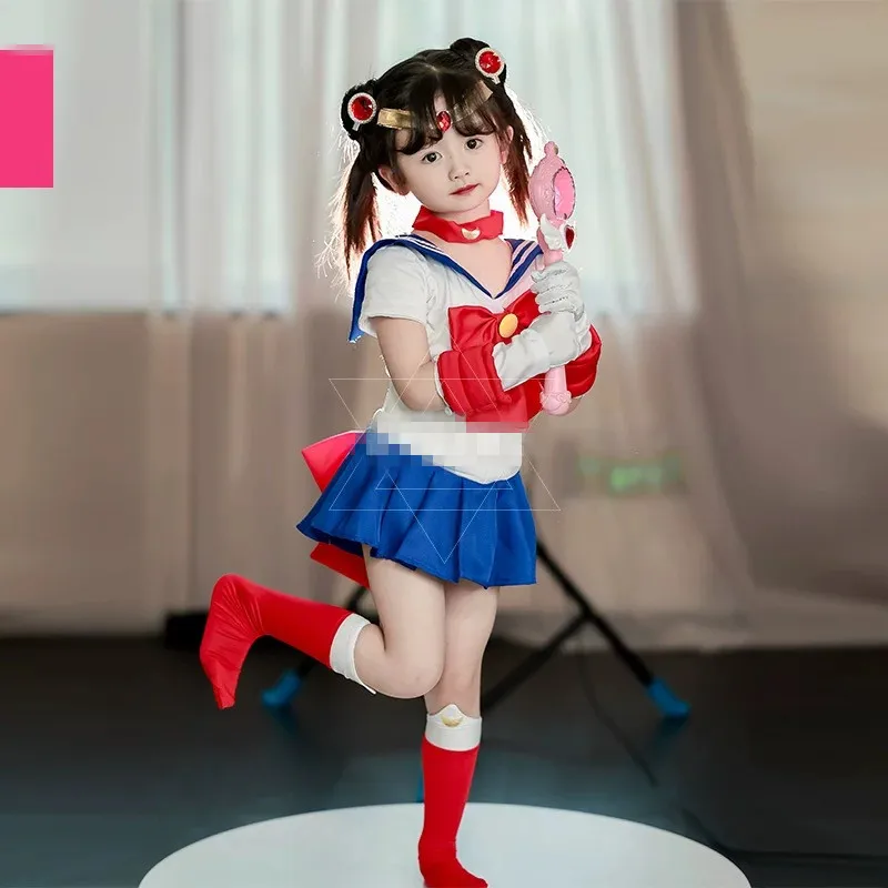 

Детская одежда на Хэллоуин, костюм Water Ice Moon COS для девочек Dr Sailor Moon, полиэфирное волокно, 00% летнее новое поступление