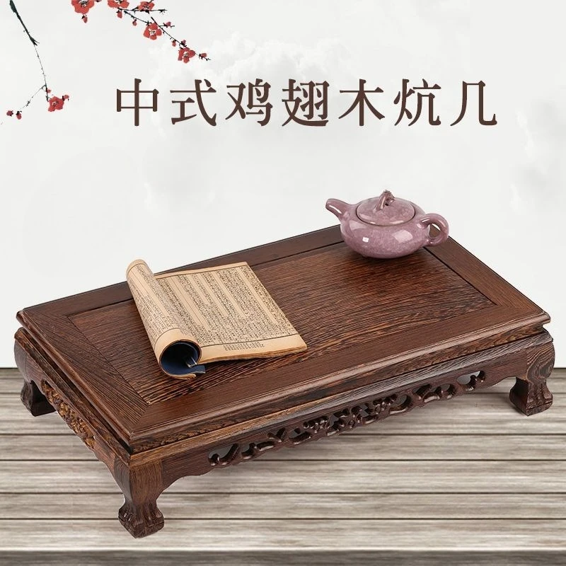 Pedestal Cuadrado Alto de Madera, Maceta para Bonsái, Base para Estatuas Artísticas, Base de Colección de Lujo, Diseño Clásico