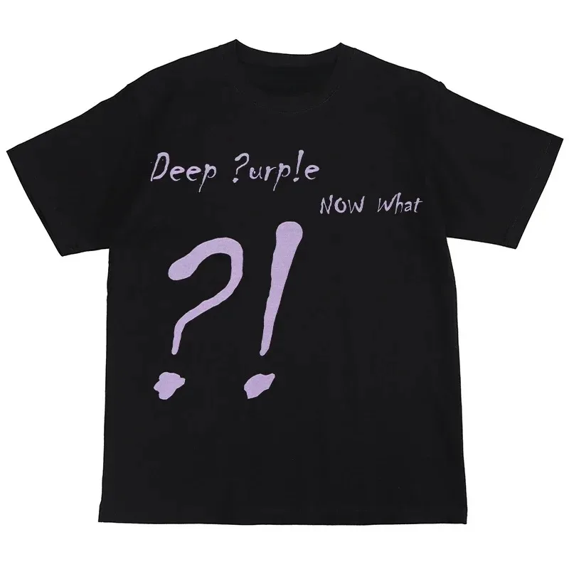 British Rock Band Deep Purple Graphic Print T-shirt Men Women O-neck Cotton Loose Casual Oversized Top Streetwear Fashion Tee