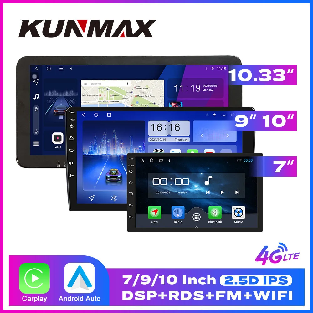 

2 Din Android Car Radio Stereo GPS DVD Central Automotive Multimedia Player Autoradio Carplay Android Auto Bluetooth Audio