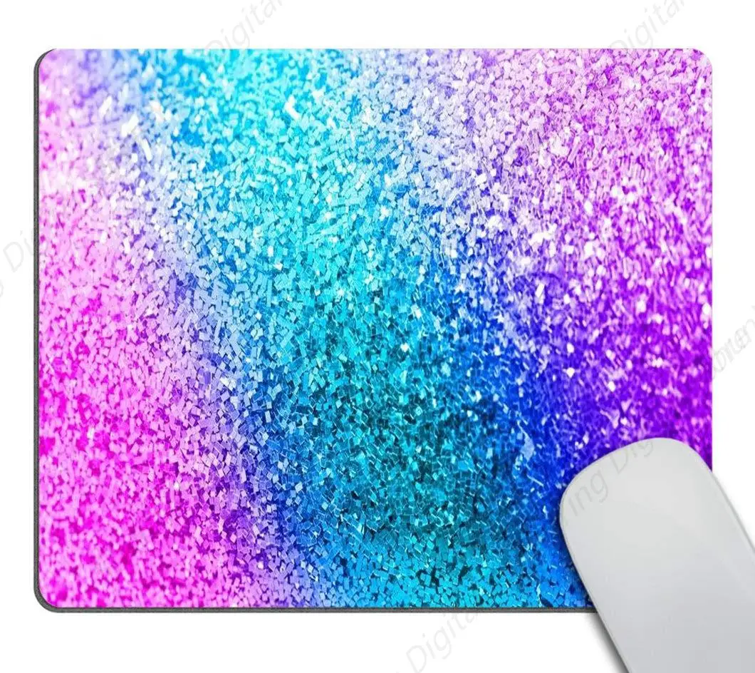 

Colorful Flash Print Design Anti Slip Rubber Mouse Pad Suitable For Gaming Office Laptops Durable And Washable 25*30cm