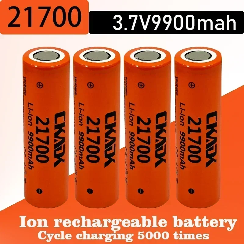 100% Original 21700 battery, high-quality 9900mAh 3.7V rechargeable lithium battery,  for  vehicles,flashlights,and game