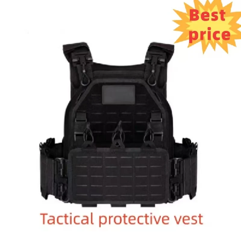 Imagem -02 - Yakedanew Hunting Tactical Vest Corte Rápido a Laser Luz Destacável Carry Engrenagem Preta 6094