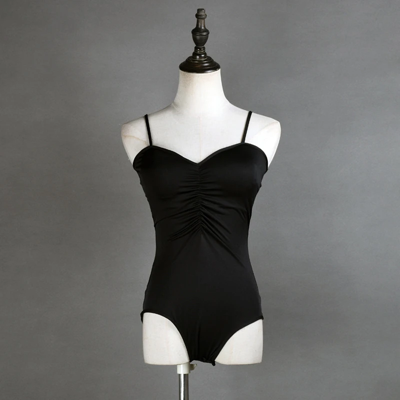 

New Women's Latin Dance Jumpsuit Ballet Latin Training Sleeveless Bodysuit Performance Costumes Adult Gymnastics Leotard S-2XL