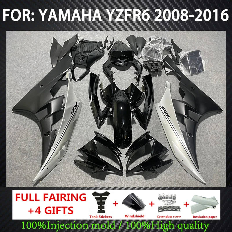 

New ABS Whole Motorcycle Fairings Kits Injection Full Bodywork Cowl For Yamaha YZFR6 YZF-R6 YZF R6 2008 2009-2016