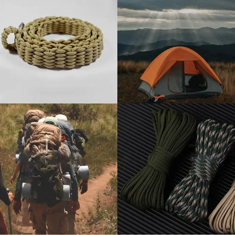 9-Adriges 120-Paracord-Seil 100M 328FEET Durchmesser 4mm für Outdoor-Camping, Survival-Lanyard, Fallschirmseil, Wandern, Zeltzubehör – Detail 1