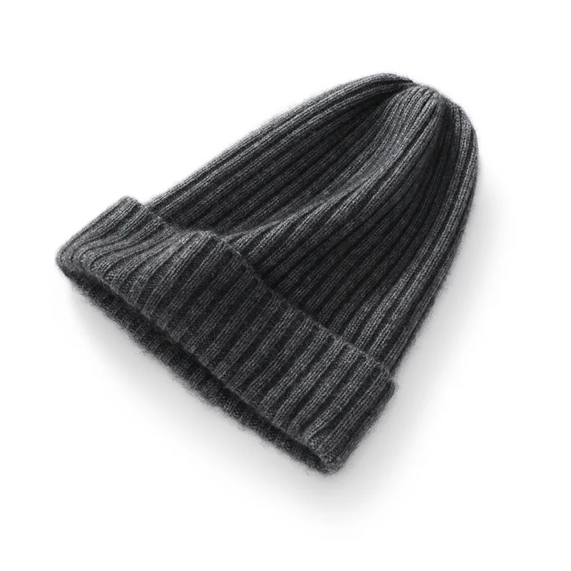 MERRILAMB Cashmere Cap Winter Beanie Hat Fashion Warm Winter Hats Women Casual Solid Adult Cashmere Knitted Hat Skullies Beanies