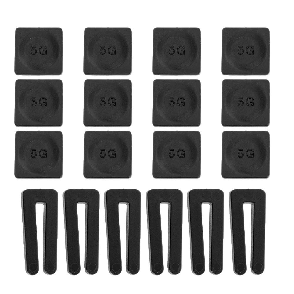 6 Set Pale a clip per bilanciamento della luce del ventilatore da soffitto per kit pesi Pesi autoadesivi Accessori in metallo Bilanciamento Nero