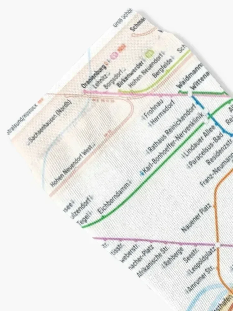 New Berlin Public Transport Map Socks Christmas Lots crazy Stockings Men's Socks Women's