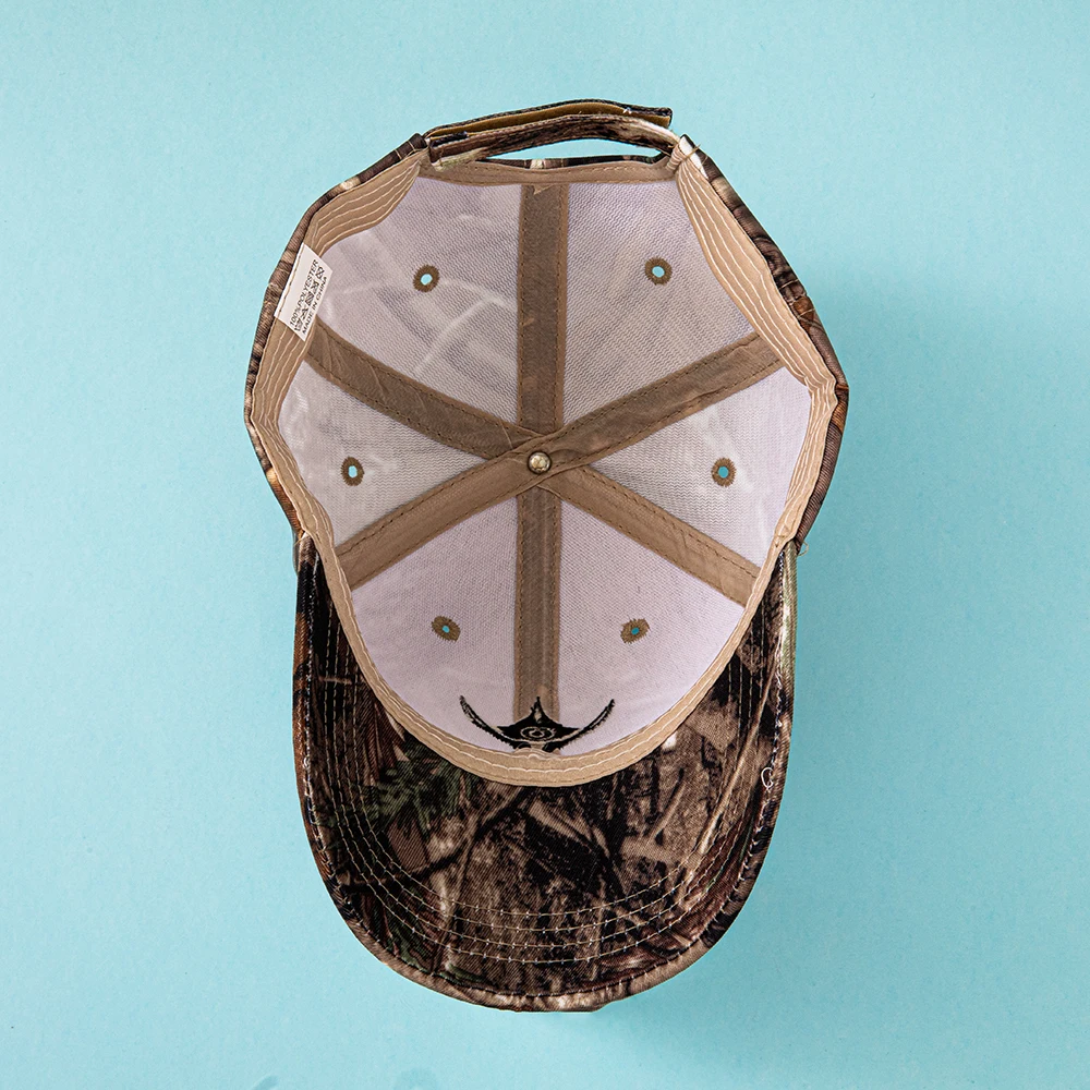 Europäische und amerikanische Sommer-Outdoor-Baseballkappen, mit Blättern bedruckte Dschungel-Tarnkappen, Herren- und Damen-Tarnkappen. – Detail 10