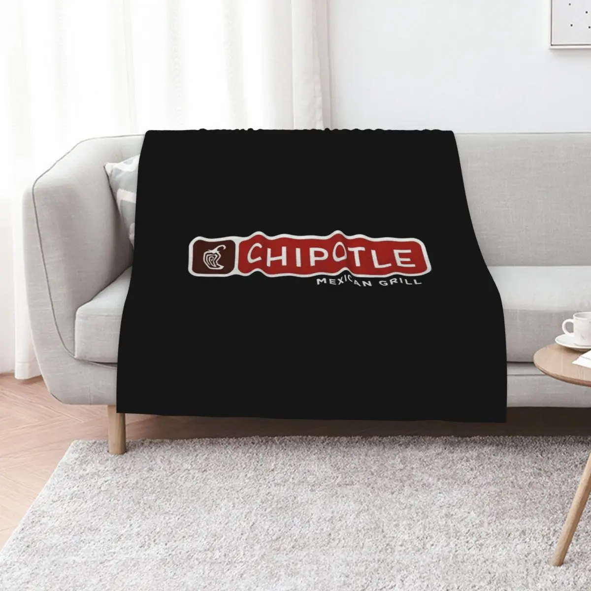 Chipotle Mexican Grill Throw Blanket Multi-Purpose Decoratives Warm Picnic Blankets