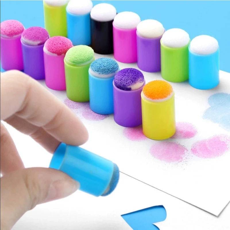 

10 pcs Sponge finger cover staining tool Finger Sponge drawing Coloring Sponge Tool