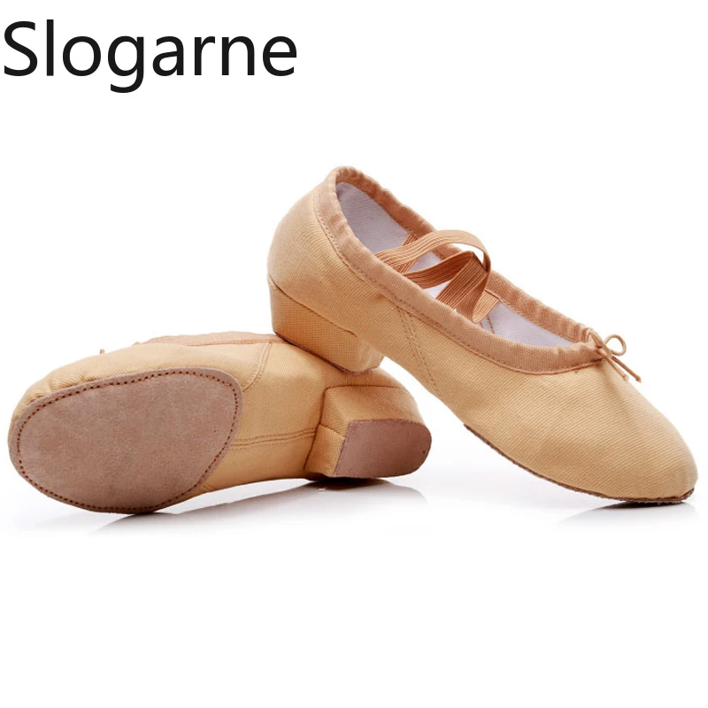 

Новые балетные туфли 2026 года: мягкие, для детей, из канваса, для йоги, тренировок, танцев, женские, на каблуке 2 см, для сценических выступлений, для девочек, для латины и джаза