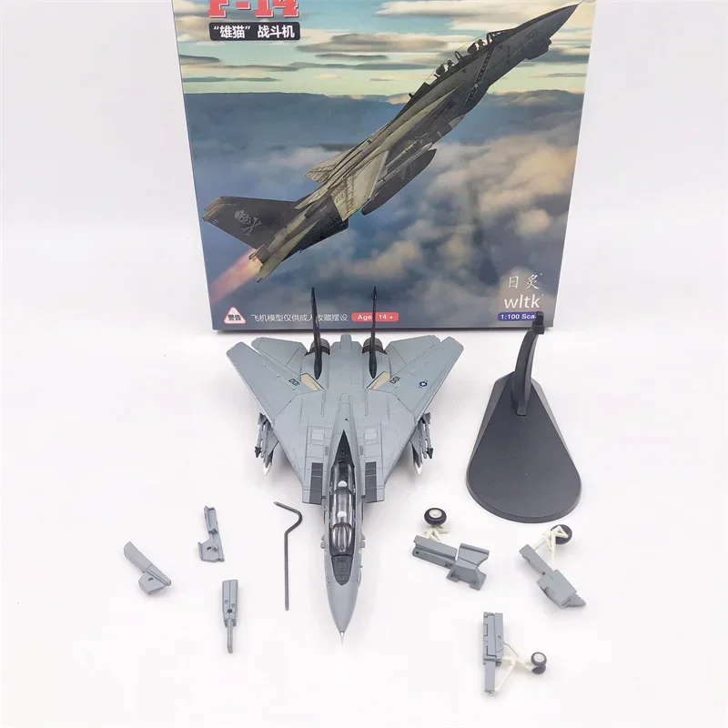 Scale 1/100 Alloy Aircraft US F-14D F14 VF-31 TOM Cat Military Fighter Aircraft Model Collection Display Boutique Decoration