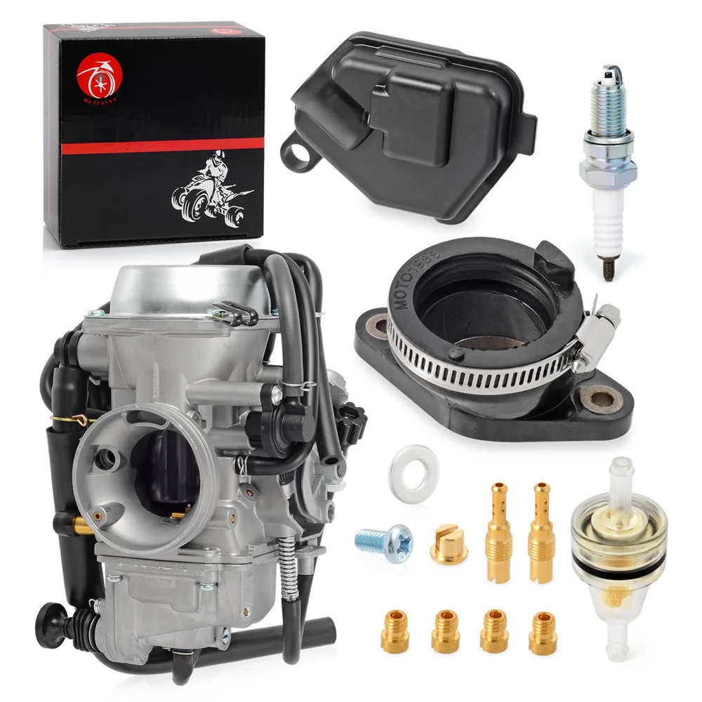 Carburetor & Intake Manifold Boot For Honda Rancher 400 TRX400FGA TRX400FA 2004 2005 2006 2007 Carb