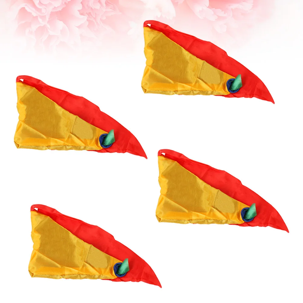 

4 pcs Color Changing Scarf Props Silk Handkerchief Bright 4 Colors For Street Performance Party Gift Color Scarf Props
