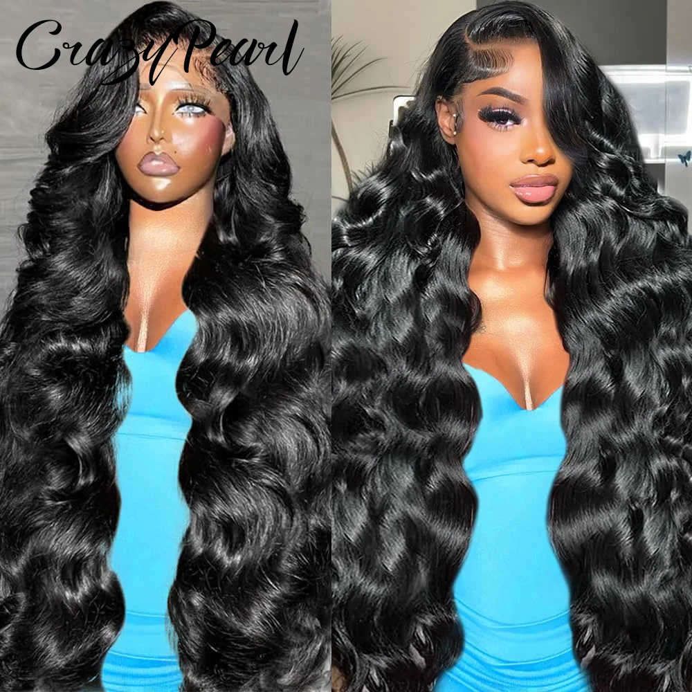 

13X6 Body Wave Transparent Lace Front Wigs Human Hair Pre Plucked 180 Density HD 13X4 Lace Frontal Human Hair Wigs for Women