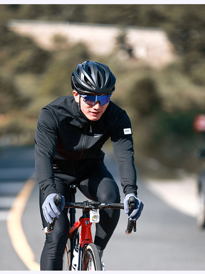 INBIKE Fleece Cycling Jackets Man Thermal Bike Softshell Jackets Windproof MTB Biking Clothing Road Bicycle Windbreaker for Men 18 S95972909eea340a2b3477749077dbda0h