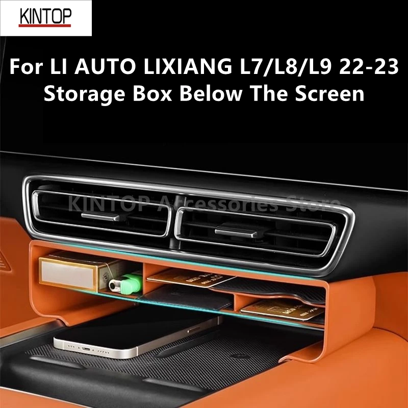 For LI AUTO LIXIANG L7/L8/L9 22-23 Multifunctional Storage Box Below The Screen,Accessory For Automotive Interior Products