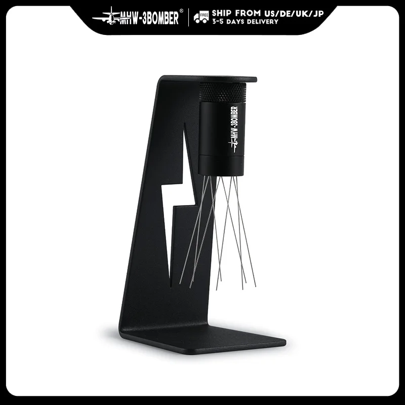 MHW-3BOMBER Espresso Distribution Tool Coffee WDT Adjustable Needles Stirrer with Magnetic Rack Professional Barista Accessories