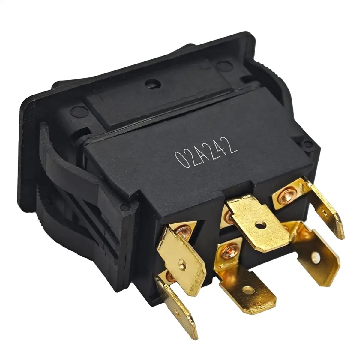 مفتاح هزاز HY60B جديد - تشغيل وإيقاف 125/250 فولت 20/15 أمبير 6 دبابيس مفتاح بـزر دفع - زر ضغط قوسي للأدوات الكهربائية الصناعية