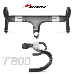 Ullicyc Integrated Road Bike T800 All Carbon Fiber Bent Handle 3K Black Broken Wind Integrated Bent Handle