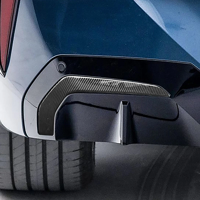

For BMW X3 G45 2025 Car Rear Air Knife Frame Decoration Trim Strips ABS Carbon Fiber Color Stickers Exterior Accessories